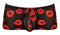 MINI SHORT SHEER LIPS BLACK SMALL-3