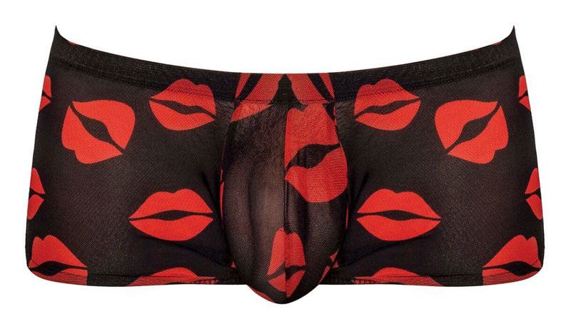 MINI SHORT SHEER LIPS BLACK SMALL-3
