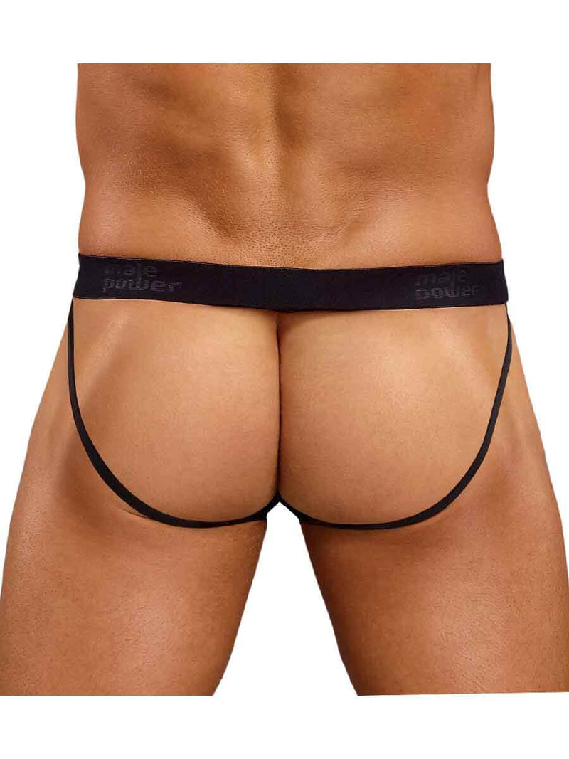 JOCK SATIN LYCRA BLACK SMALL/ MEDIUM-1