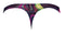 Galactic Print Bong Thong S/M from Male Power Lingerie, featuring cosmic multicolor mesh design and low cut waist.