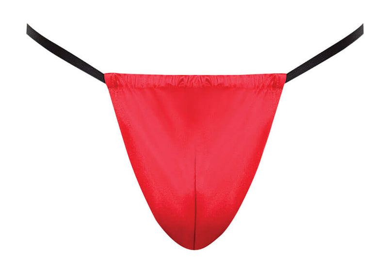 POSING STRAP SATIN LYCRA RED O/S-1