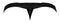 Heart Breaker Micro V Thong in black, S/M size by Male Power Underwear, featuring a low rise design and comfortable support.