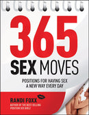 365 Sex Moves Sex Positions Book by Randi Foxx cover featuring vibrant design for exploring daily intimacy.