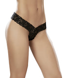 Mapale Lace V Front Boy Short Black Large featuring soft stretch lace and a flattering V front design.