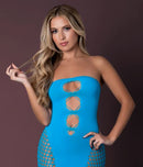 SEAMLESS GOWN TURQUOISE O/S-0