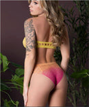 SEAMLESS BOYSHORT TEDDY OMBRE SUNSET O/S-1