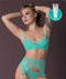 CARIBBEAN CRUSH BRA & GARTER THONG SET AQUA GLOW L/XL-2