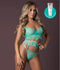 CARIBBEAN CRUSH LONGLINE BRA & PANTY AQUA L/XL-2