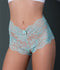 SPLIT BOY SHORT 2PK AQUA/BLACK W/ LILAC DREAM PHEROMONE S/M-2