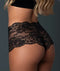 SPLIT BOY SHORT 2PK AQUA/BLACK W/ LILAC DREAM PHEROMONE S/M-1