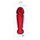 Destiny Red Sucking Clitoral Stimulator by Maia Toys in packaging, showcasing its vibrant design.