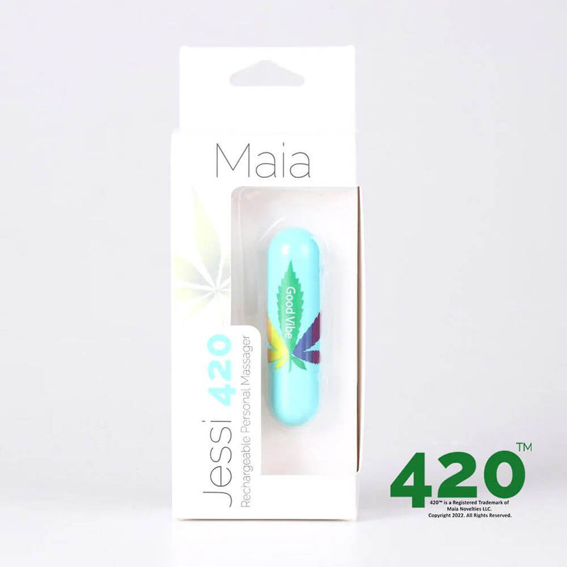 JESSI 420 10 FUNCTION MINI RECHARGEABLE BULLET TEAL-3