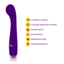 Viben Devotion G-Spot Massager Violet showcasing sleek design, 5 speeds, and premium silicone for deep internal stimulation.
