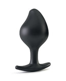Mystim Rocking Vibes E-Stim Silicone Butt Plug Small Black, beginner-friendly design for comfortable anal play.