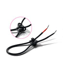 Mystim Heavenly Henry Electrostim Glans Strap Set showing adjustable electrode loop and wiring for focused electrostimulation.