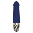 Mystim Real Deal Neal Vibrator Blue with sleek design and control buttons for ultimate pleasure.