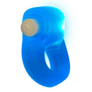 Oxballs GlowDick LED Cockring Blue Ice featuring a bright LED and ergonomic silicone design for enhanced stimulation.