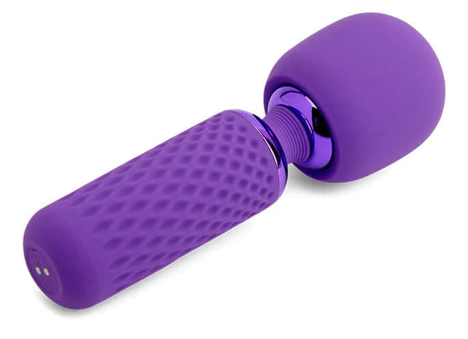 Sensuelle Nubii Harlow Wand Massager in purple with attachment, featuring 7 speeds and a flexible head for versatile pleasure.