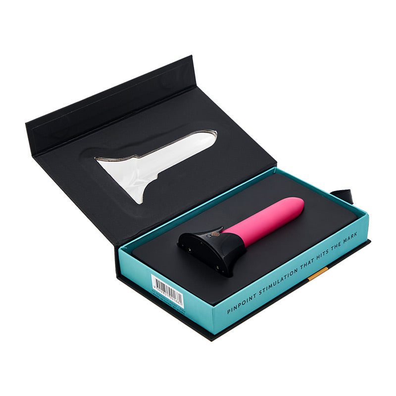 NU Sensuelle Point 20-Function Rechargeable Silicone Bullet Vibrator Pink