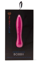 NU Sensuelle Bobbii Magenta Bullet Vibrator in packaging showcasing sleek design and advanced vibration technology.