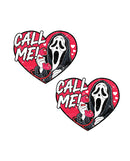 Neva Nude Call Me Scream Glitter Heart Pasties Multicolor