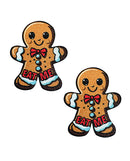 Neva Nude Gingy Gingerbread Man Glitter Pasties Brown