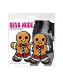 Neva Nude Gingy Gingerbread Man Glitter Pasties Brown - Image 2