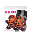 Neva Nude Yum Yum Gingerbread Man Glitter Pasties Brown - Image 2