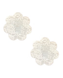 Neva Nude Lace Petal Flower Pasties White