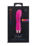 Nu Sensuelle Lynx Bullet Vibrator with Nitro Motor Magenta packaging showcasing its powerful features and sleek design.