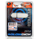 Oxballs GlowDick LED Cockring Blue Ice packaging featuring a bright LED and ergonomic design.