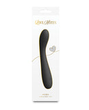 Love Notes Hush G-Spot Vibrator Black packaging featuring a slim, flexible design for targeted stimulation.
