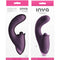Inya Caprice Purple vibrator packaging showing thrusting and percussive design for G-Spot and clitoral stimulation