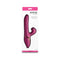 Inya Enamour rechargeable silicone rabbit vibrator in pink packaging, showcasing its unique design and features.