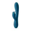 Inya Love Bunny Rechargeable Silicone Rabbit Vibrator Teal, designed for dual stimulation with soft silicone and powerful vibrations.
