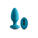 Inya Alpine 2.0 Rechargeable Anal Plug with Remote Control Teal, designed for advanced gyrating stimulation and comfort.