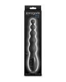 Renegade Virtua Digital Beaded Anal Vibrator Black in sleek packaging showcasing graduated beads and digital control.