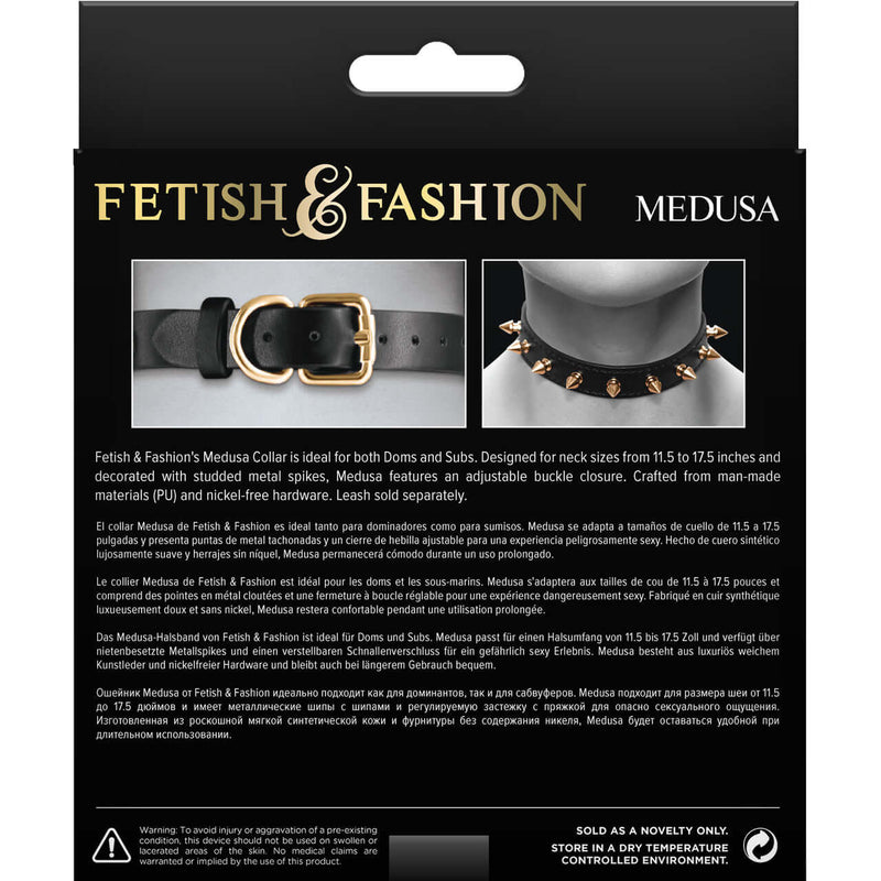 FETISH & FASHION MEDUSA COLLAR BLACK-0