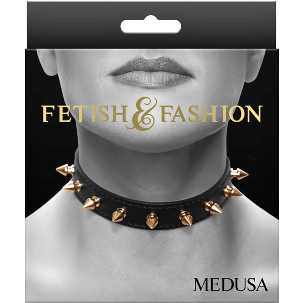 FETISH & FASHION MEDUSA COLLAR BLACK-1