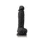 Black Colours Pleasures 5 inches vibrating dildo with realistic design and suction base for hands-free fun.