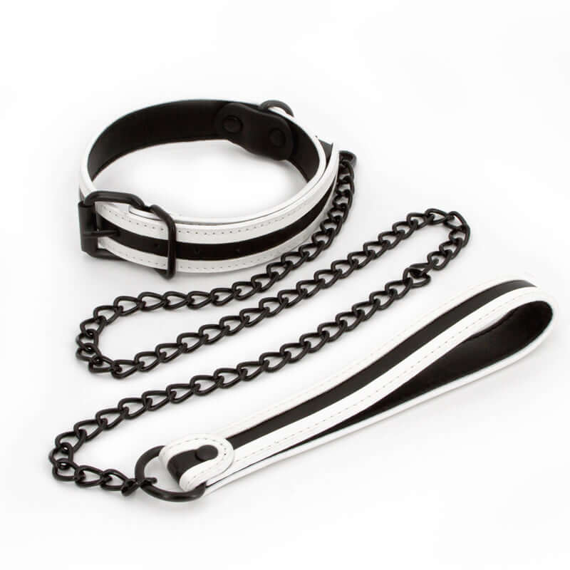 GLO BONDAGE COLLAR & LEASH GREEN-0