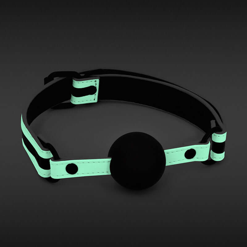 GLO BONDAGE BALL GAG GREEN-2