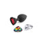 Glams Xchange Heart Silicone Anal Plug Small Black with two heart-shaped gemstone accents