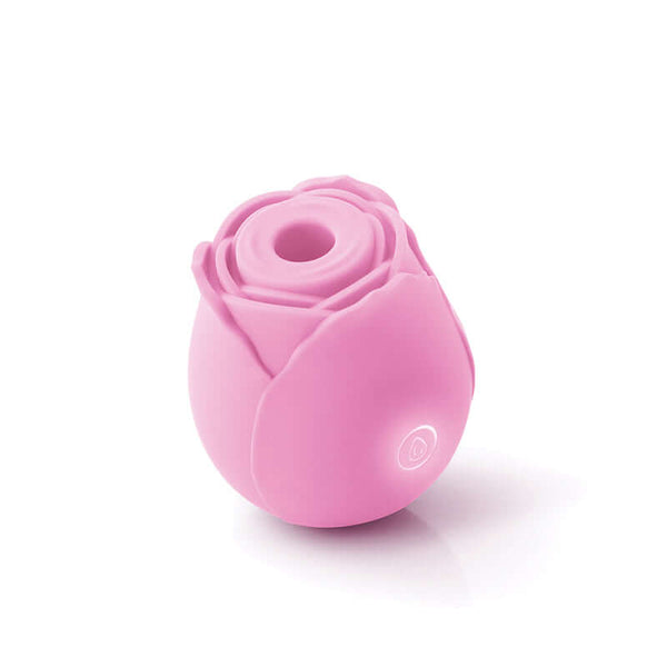 Inya The Rose Rechargeable Suction Clitoral Stimulator Pink with elegant rose design and air pulse technology for targeted pleasure.