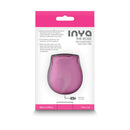 Inya The Rose Rechargeable Suction Clitoral Stimulator Pink in elegant packaging showcasing its discreet design and features.
