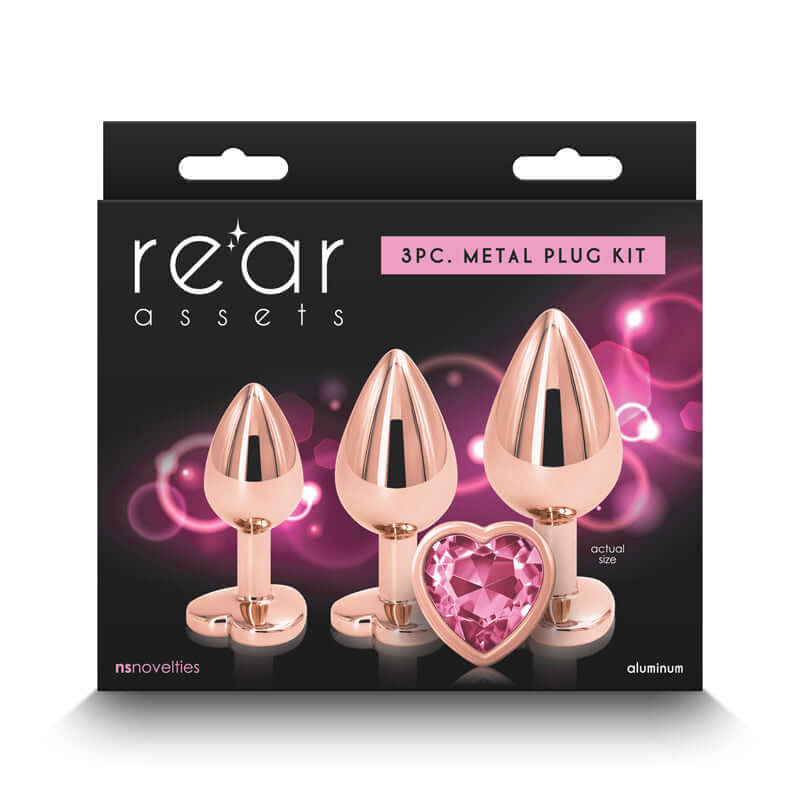 REAR ASSETS ROSE GOLD PINK HEART TRAINER KIT-1