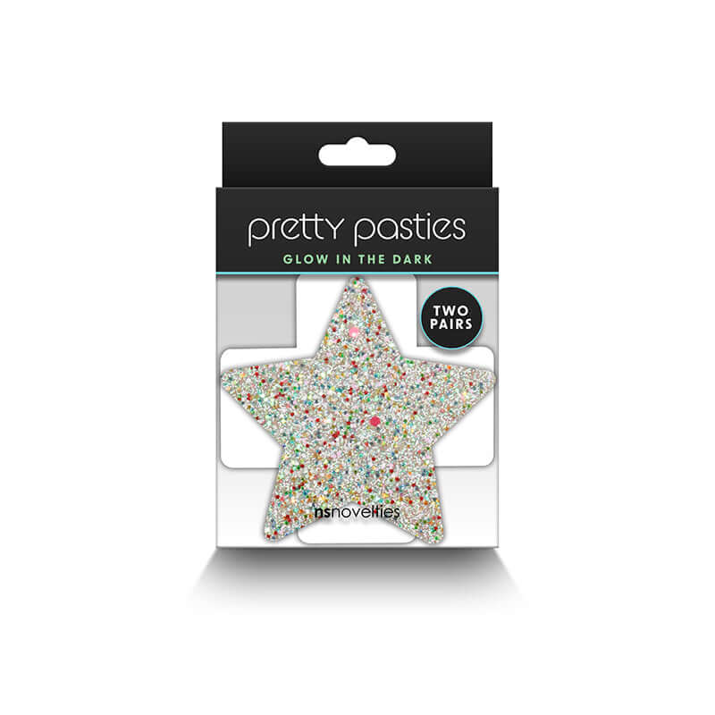 PRETTY PASTIES STAR & CROSS GLOW 2 PAIR-1
