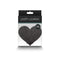 PRETTY PASTIES GLITTER HEARTS BLACK/GOLD 2 PAIR-1