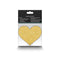 PRETTY PASTIES GLITTER HEARTS BLACK/GOLD 2 PAIR-2
