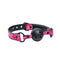 Pink NS Novelties Sinful Ball Gag with adjustable strap and ventilated ball for comfortable bondage play.